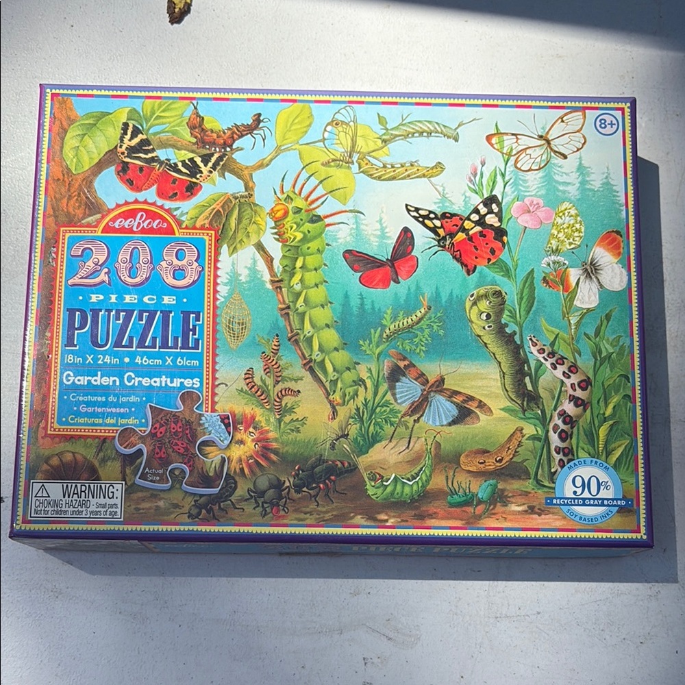 Garden Creatures Puzzle - Colorful Design